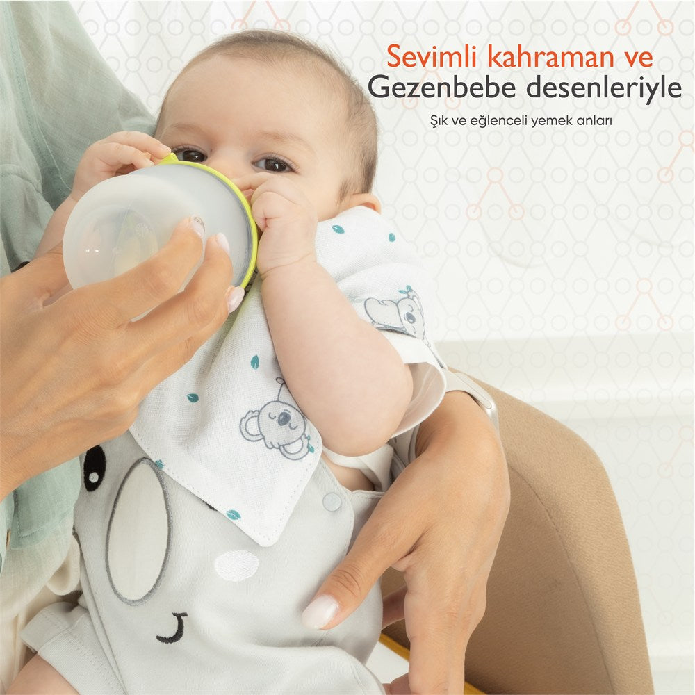 Gezenbebe Hero 3'lü Bebek-Çocuk Fular Önlük Seti Koala