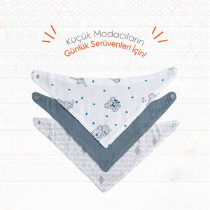 Gezenbebe Hero 3'lü Bebek-Çocuk Fular Önlük Seti Koala