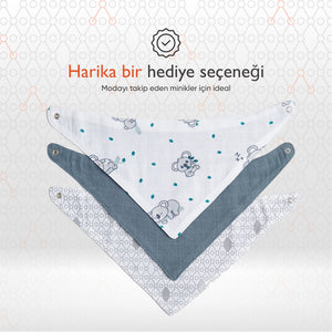 Gezenbebe Hero 3'lü Bebek-Çocuk Fular Önlük Seti Koala