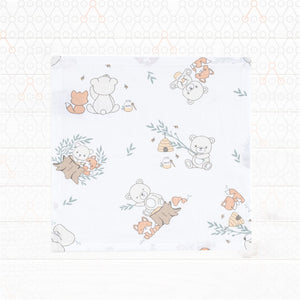 Gezenbebe Hero 3'lü Müslin Ağız ve Omuz Bezi Seti (30x30) Teddy
