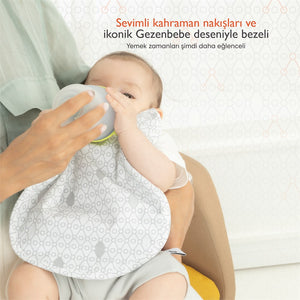 Gezenbebe Hero 3'lü Yenidoğan Bebek Önlük Seti Bunny