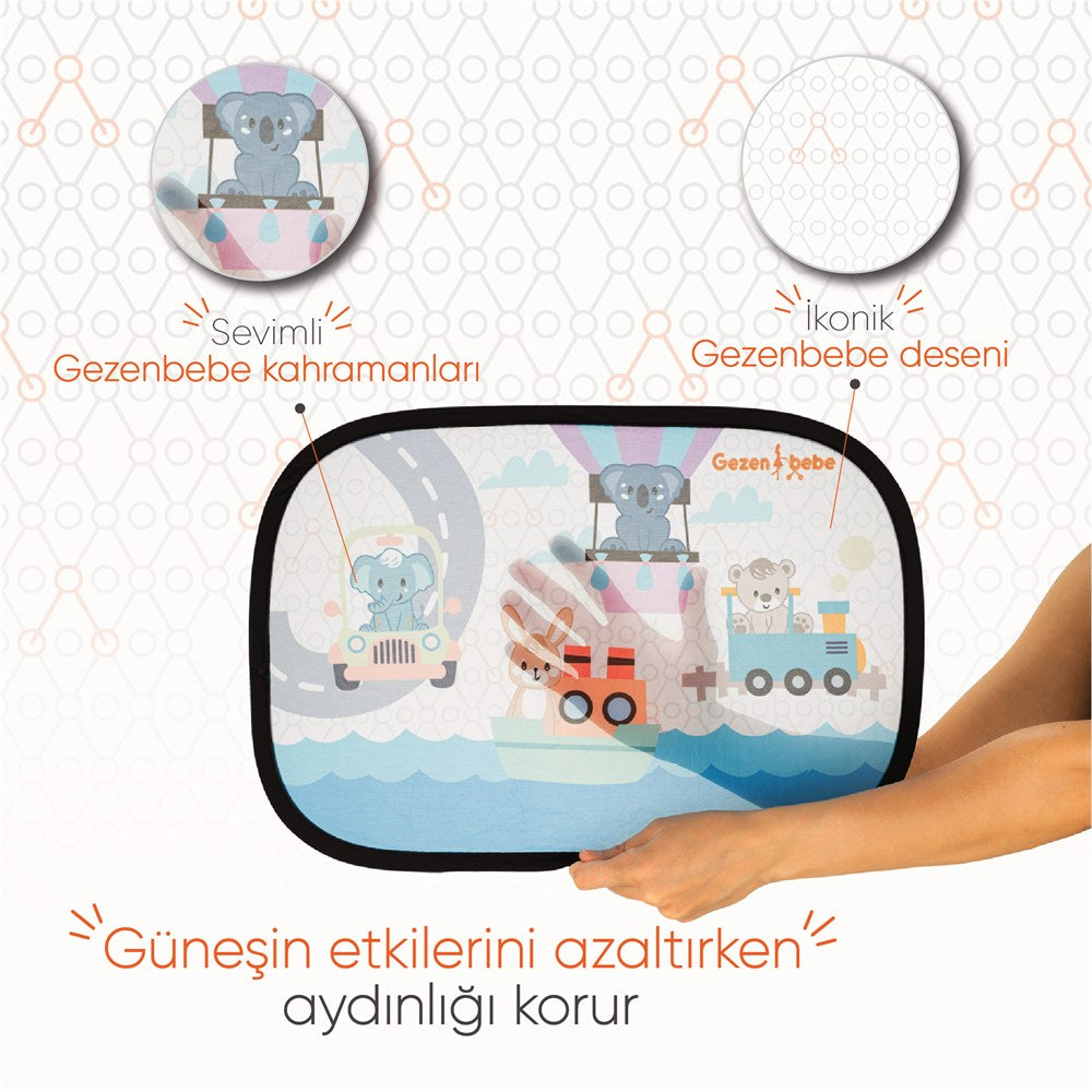 Gezenbebe Hero Araba İçin Bebek Güneşliği (2 Adet)