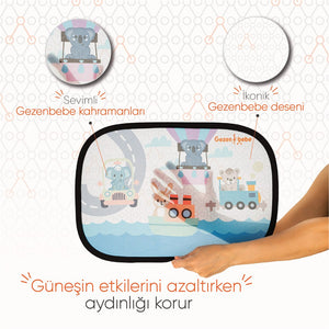 Gezenbebe Hero Araba İçin Bebek Güneşliği (2 Adet)