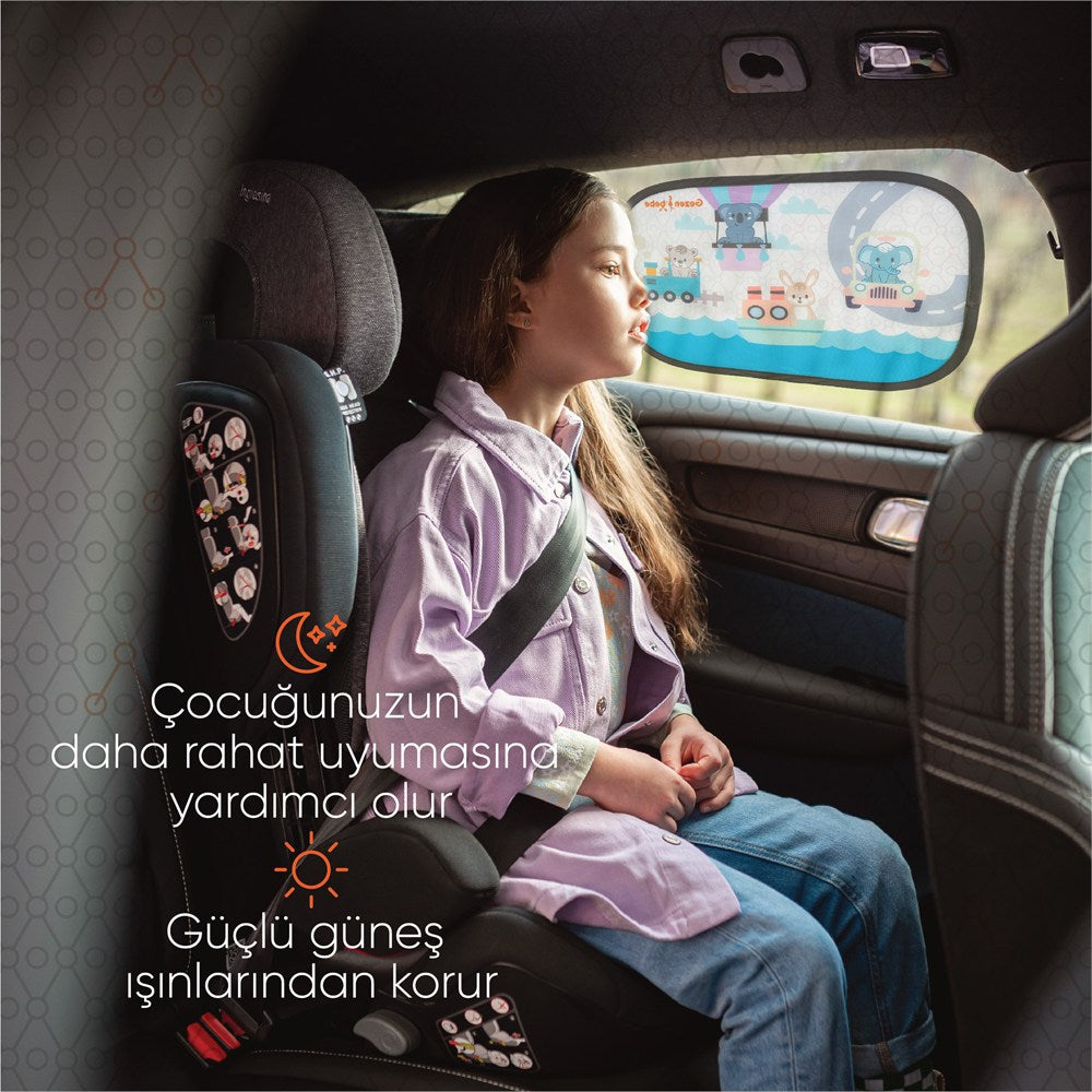 Gezenbebe Hero Araba İçin Bebek Güneşliği (2 Adet)