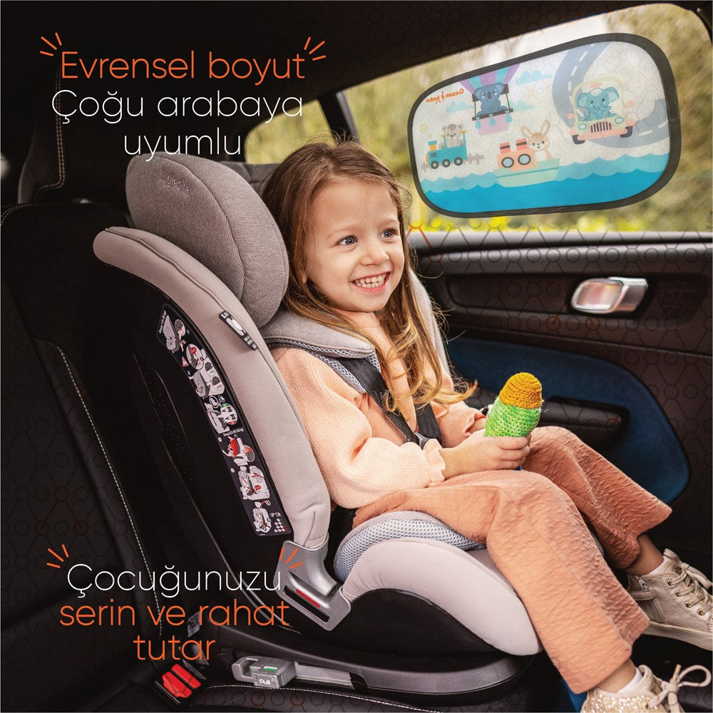 Gezenbebe Hero Araba İçin Bebek Güneşliği (2 Adet)