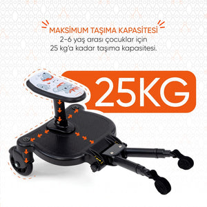 Gezenbebe Hero Bebek Arabaları İçin Oturaklı 2. Çocuk Aparatı Koala