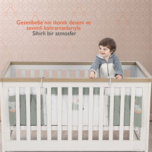 Gezenbebe Hero Bebek & Çocuklar İçin Nakışlı Karyola Kenar Koruyucu (40X180) Koala