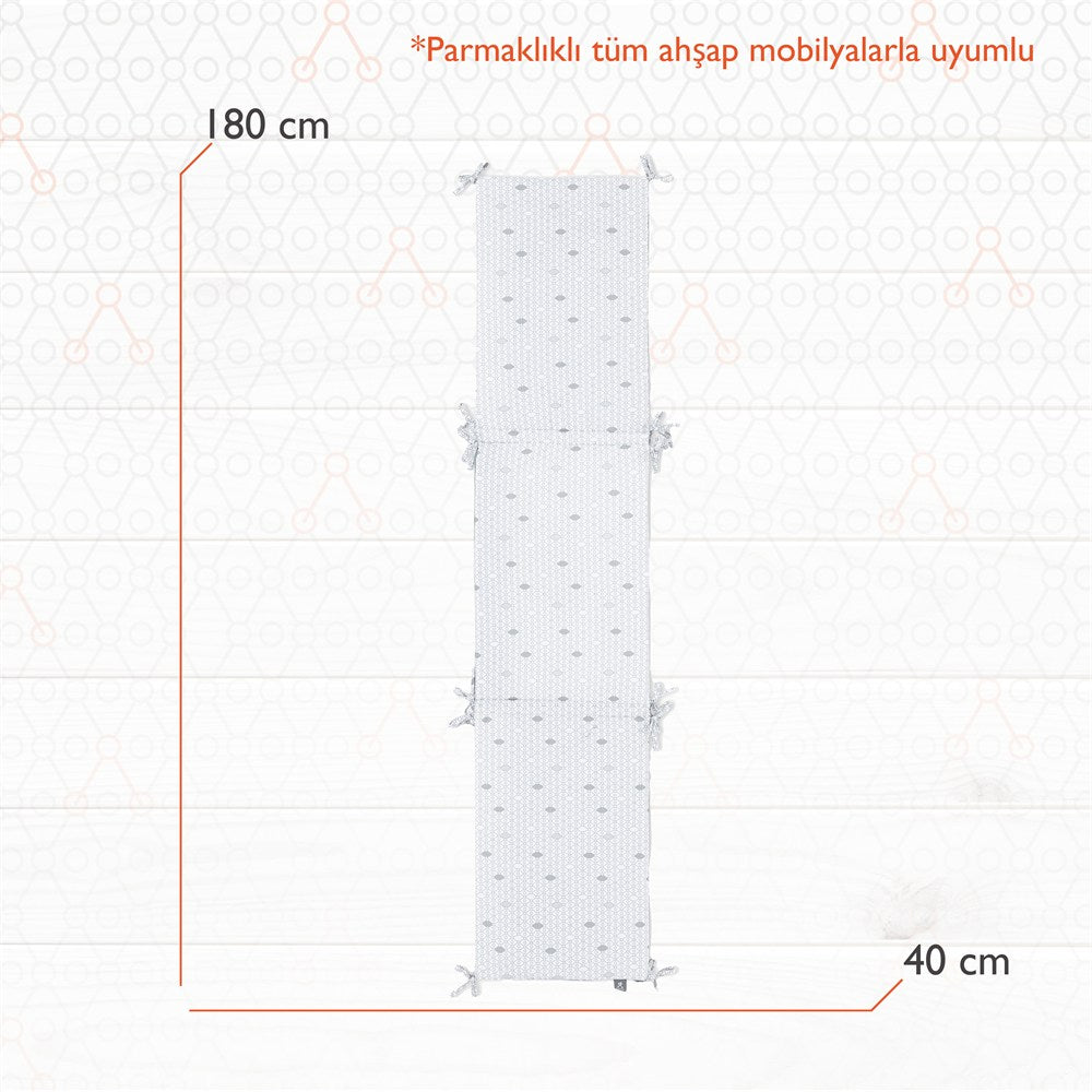 Gezenbebe Hero Bebek & Çocuklar İçin Nakışlı Karyola Kenar Koruyucu (40X180) Koala