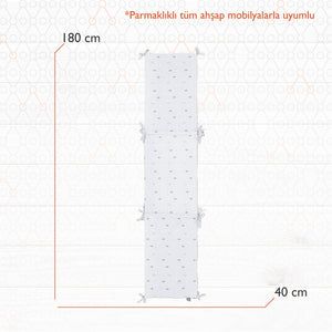 Gezenbebe Hero Bebek & Çocuklar İçin Nakışlı Karyola Kenar Koruyucu (40X180) Koala