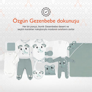 Gezenbebe Hero Bebek Hastane Çıkış Seti 11 Parça Elephant