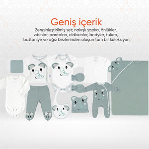 Gezenbebe Hero Bebek Hastane Çıkış Seti 11 Parça Elephant