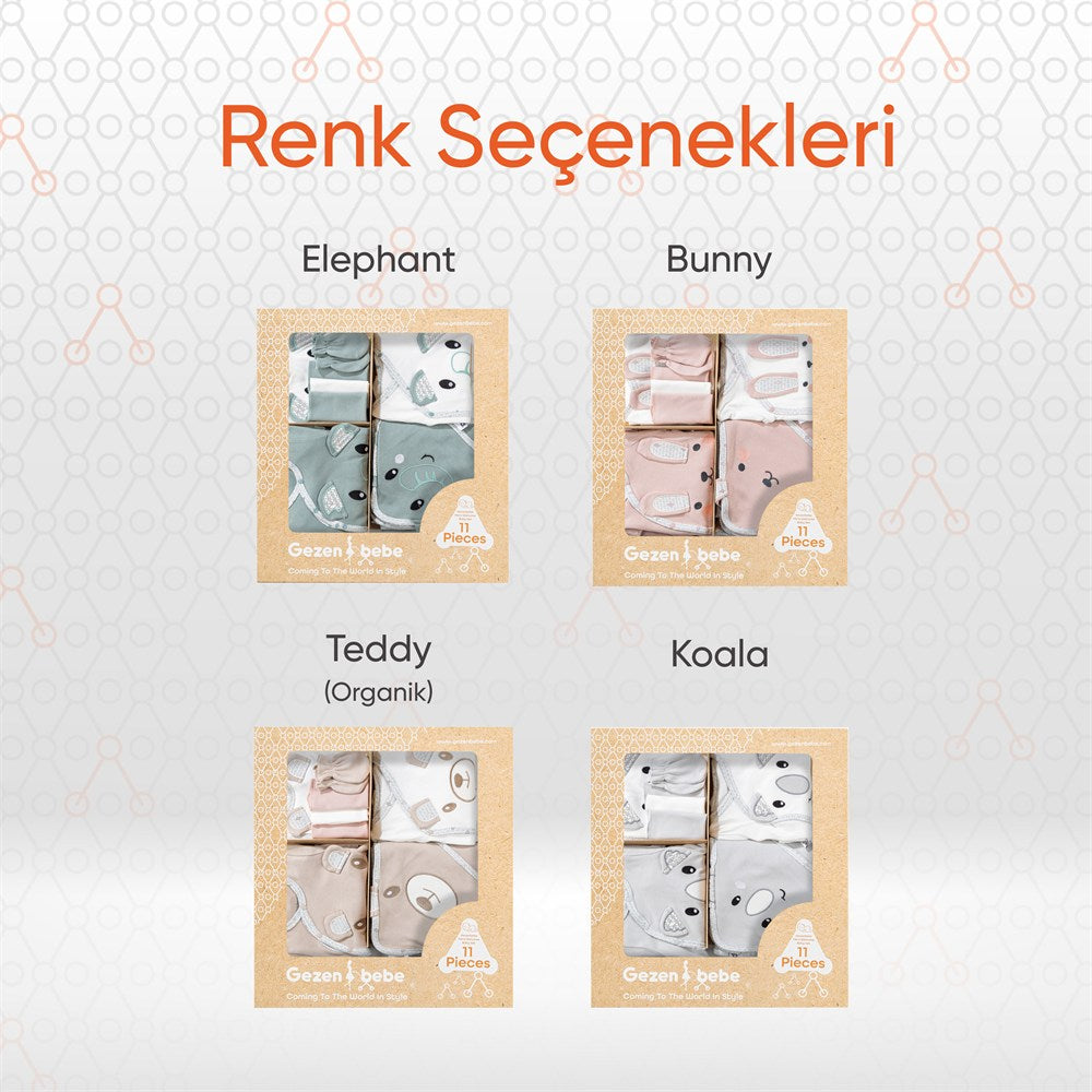 Gezenbebe Hero Bebek Hastane Çıkış Seti 11 Parça Koala