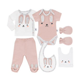 Gezenbebe Hero Bebek Hastane Çıkış Seti 6 Parça Bunny