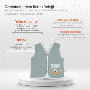 Gezenbebe Hero Bebek Yeleği Elephant