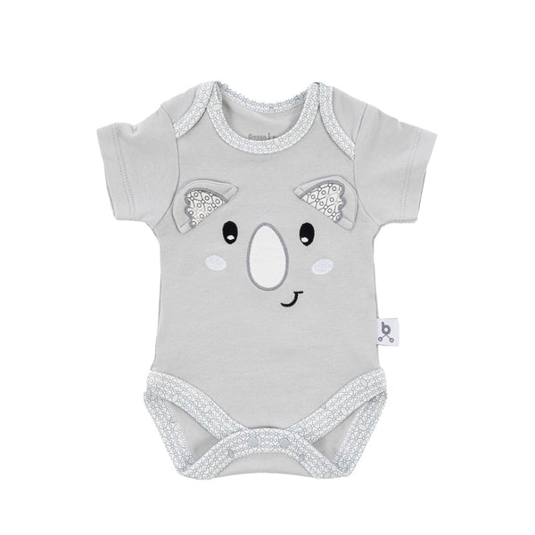 Gezenbebe Hero Bebekler İçin Nakışlı Kısa Kol Body Koala