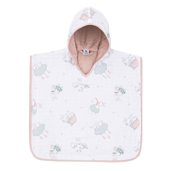 Gezenbebe Hero Desenli Müslin & Havlu Bebek Çocuk Pançosu Bunny