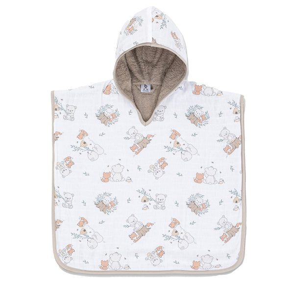 Gezenbebe Hero Desenli Müslin & Havlu Bebek Çocuk Pançosu Teddy