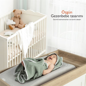 Gezenbebe Hero Kahraman Başlıklı Kundak Bebek Havlusu Elephant