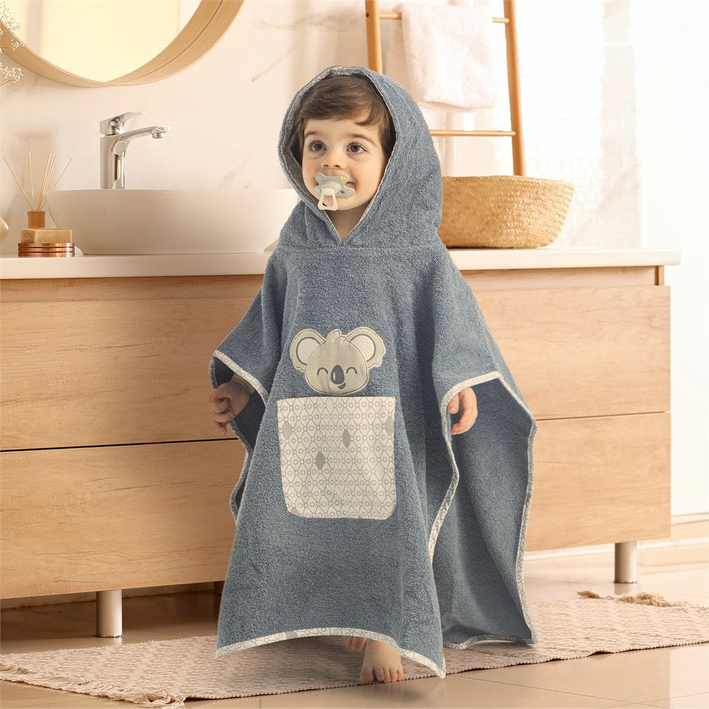 Gezenbebe Hero Kahraman Kapüşonlu Havlu Bebek Çocuk Pançosu Bunny
