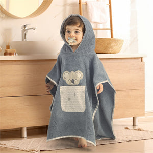Gezenbebe Hero Kahraman Kapüşonlu Havlu Bebek Çocuk Pançosu Bunny