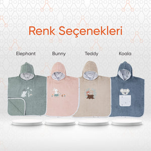 Gezenbebe Hero Kahraman Kapüşonlu Havlu Bebek Çocuk Pançosu Bunny