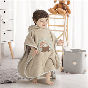 Gezenbebe Hero Kahraman Kapüşonlu Havlu Bebek Çocuk Pançosu Bunny