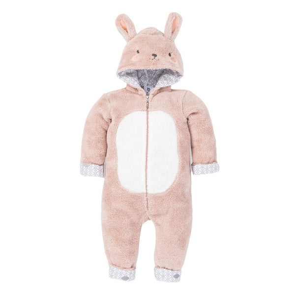 Gezenbebe Hero Kahraman Kapüşonlu Welsoft Bebek Tulum (12-18 ay) Bunny