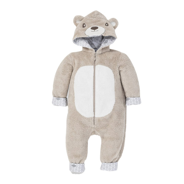 Gezenbebe Hero Kahraman Kapüşonlu Welsoft Bebek Tulum (12-18 ay) Teddy
