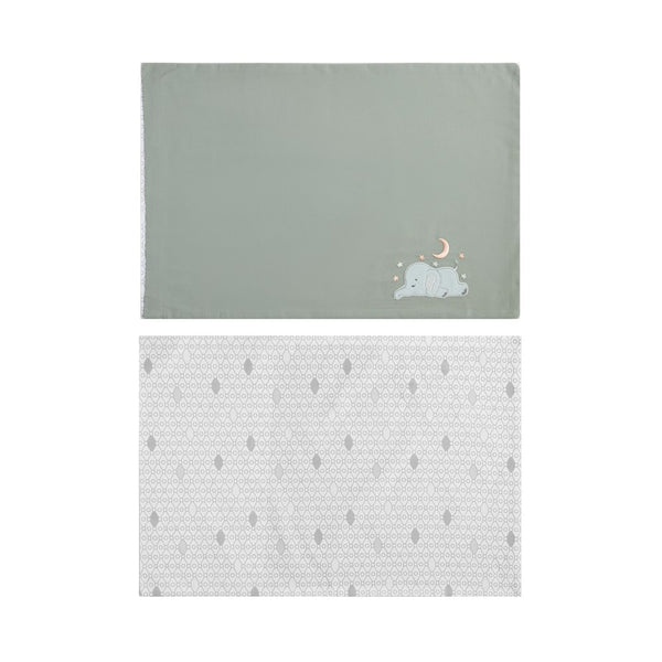 Gezenbebe Hero Nakışlı Bebek & Çocuk Yastık Kılıfı (40x60) Elephant