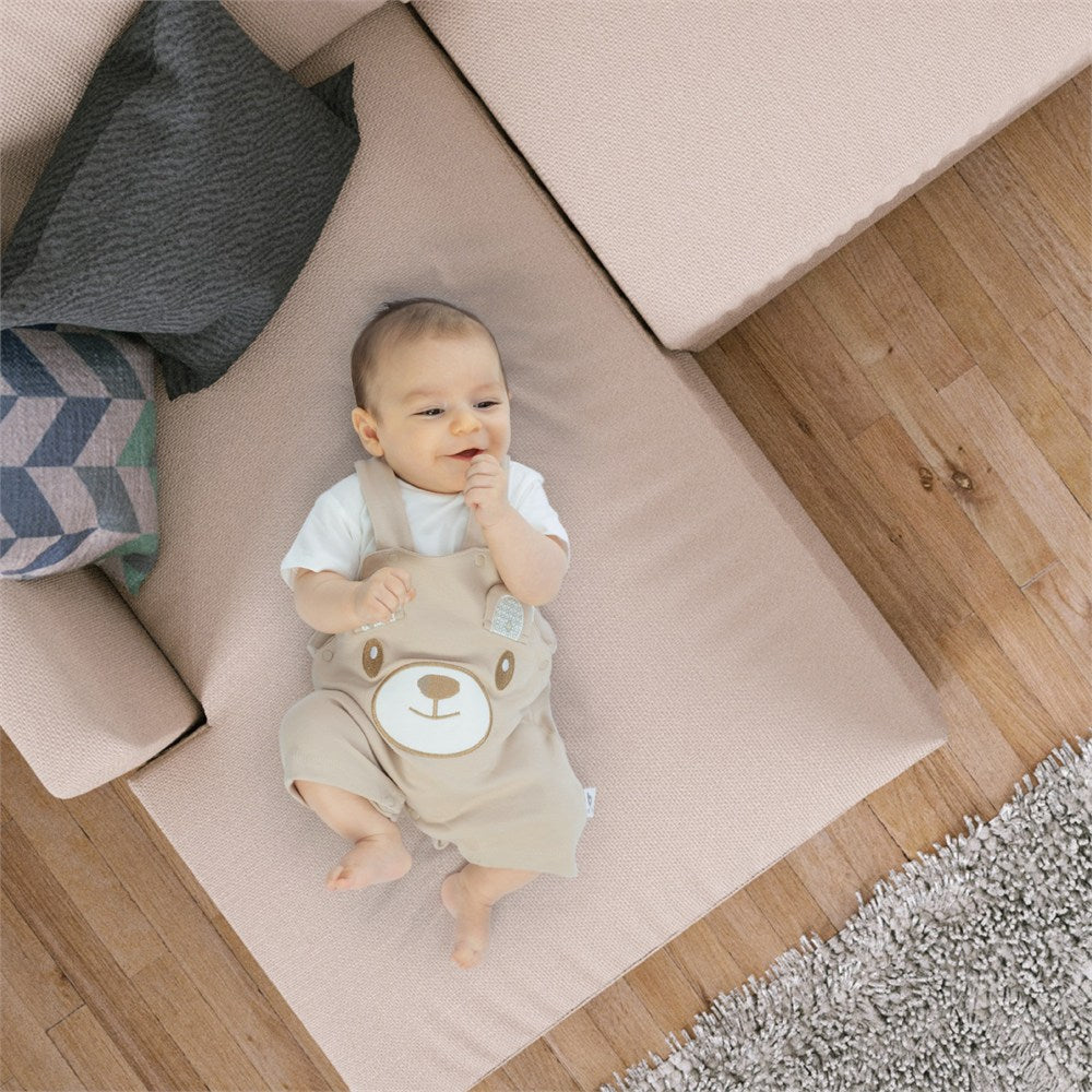 Gezenbebe Hero Kısa Kol Bebek T-Shirt & Nakışlı Salopet Seti Koala