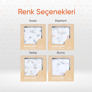 Gezenbebe Hero Müslin Bebek Emzirme Önlüğü (60x90) Elephant