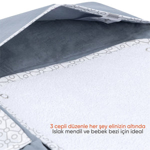 Gezenbebe Hero Nakışlı Alt Değiştirme Çantası Elephant