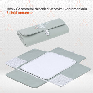 Gezenbebe Hero Nakışlı Alt Değiştirme Çantası Elephant