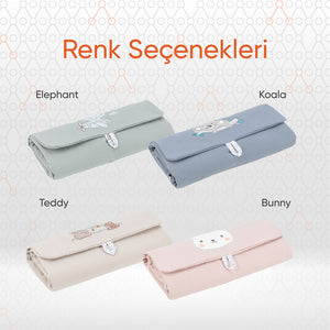 Gezenbebe Hero Nakışlı Alt Değiştirme Çantası Elephant