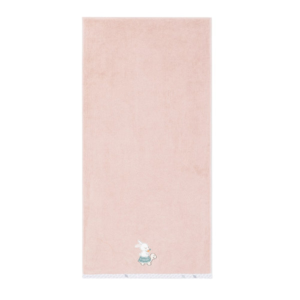 Gezenbebe Hero Nakışlı Bebek Çocuk Banyo Havlusu (70x140) Bunny