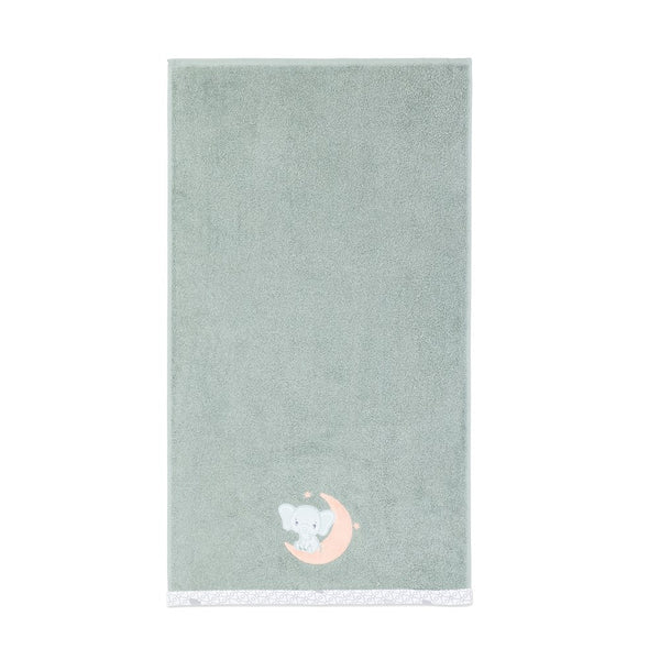 Gezenbebe Hero Nakışlı Bebek Çocuk El & Baş Havlusu (50x90) Elephant