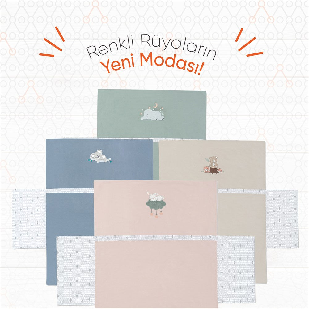 Gezenbebe Hero Nakışlı Bebek & Çocuk Yorgan Kılıfı (100x135) Bunny