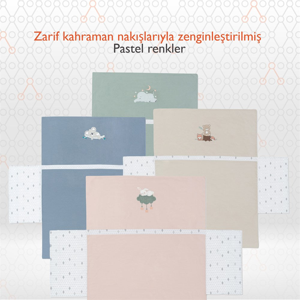 Gezenbebe Hero Nakışlı Bebek & Çocuk Yorgan Kılıfı (100x135) Bunny