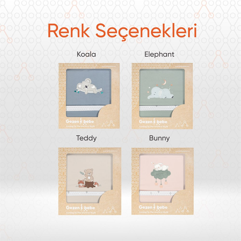 Gezenbebe Hero Nakışlı Bebek & Çocuk Yorgan Kılıfı (100x135) Bunny