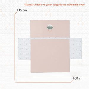 Gezenbebe Hero Nakışlı Bebek & Çocuk Yorgan Kılıfı (100x135) Bunny