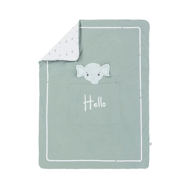 Gezenbebe Hero Nakışlı Bebek & Çocuk Yorganı (100x135) Elephant