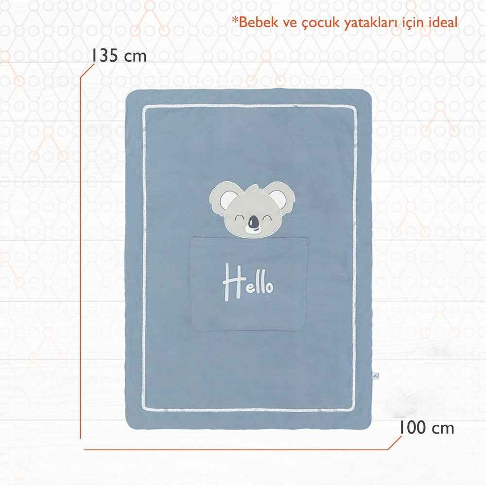 Gezenbebe Hero Nakışlı Bebek & Çocuk Yorganı (100x135) Koala