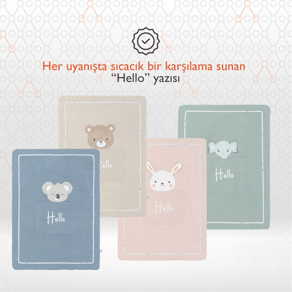 Gezenbebe Hero Nakışlı Bebek & Çocuk Yorganı (100x135) Teddy