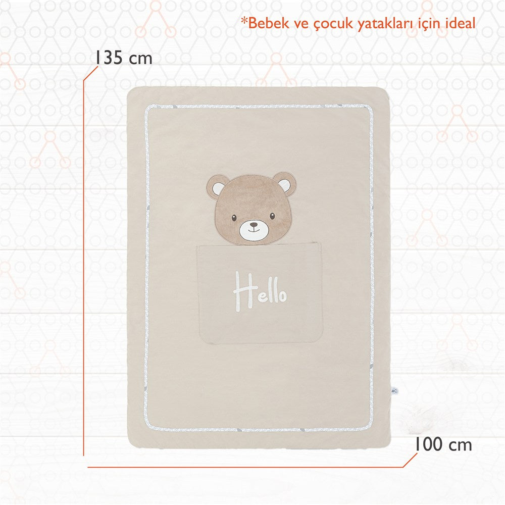 Gezenbebe Hero Nakışlı Bebek & Çocuk Yorganı (100x135) Teddy