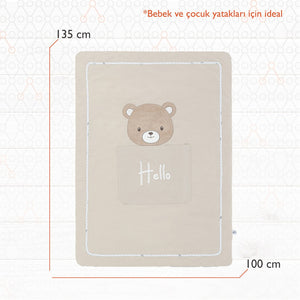 Gezenbebe Hero Nakışlı Bebek & Çocuk Yorganı (100x135) Teddy