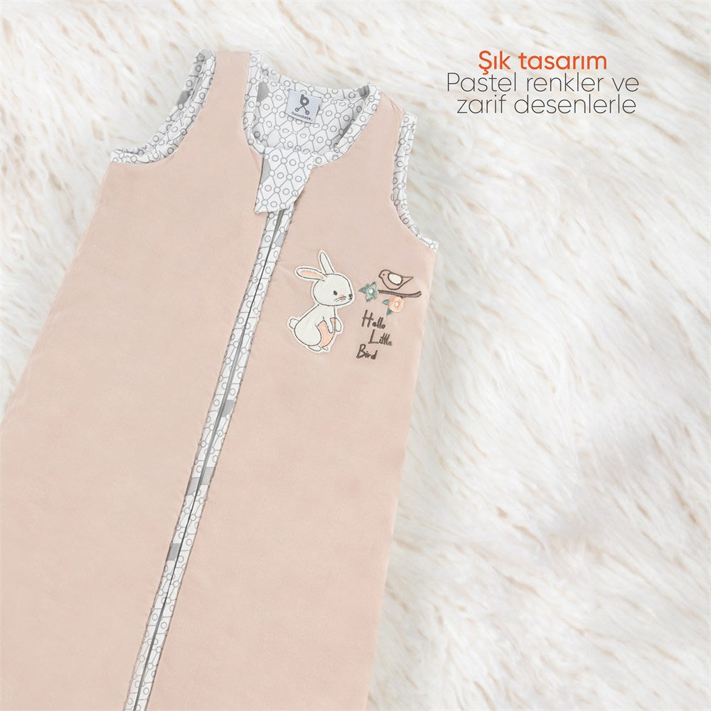 Gezenbebe Hero Nakışlı Bebek Uyku Tulumu (90cm) Bunny