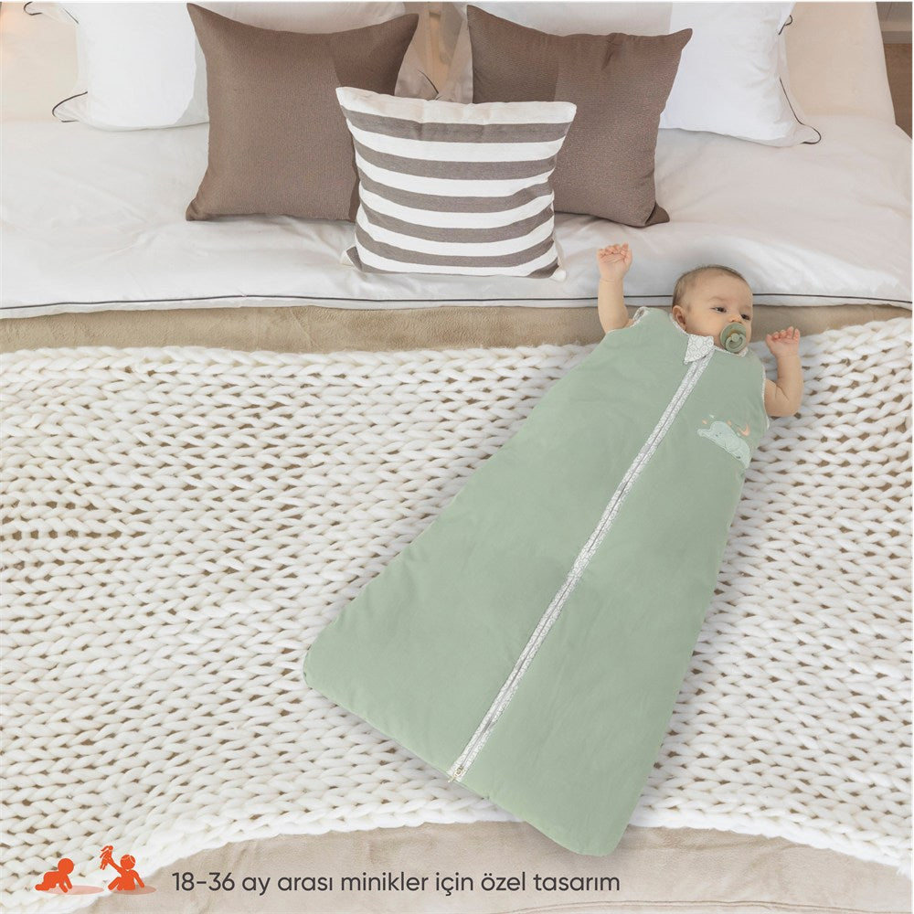 Gezenbebe Hero Nakışlı Bebek Uyku Tulumu (90cm) Bunny