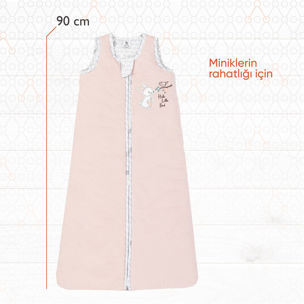 Gezenbebe Hero Nakışlı Bebek Uyku Tulumu (90cm) Bunny