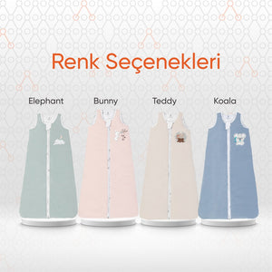 Gezenbebe Hero Nakışlı Bebek Uyku Tulumu (90cm) Elephant