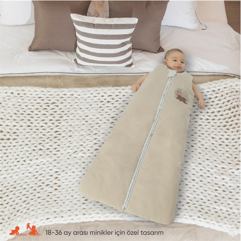 Gezenbebe Hero Nakışlı Bebek Uyku Tulumu (90cm) Teddy